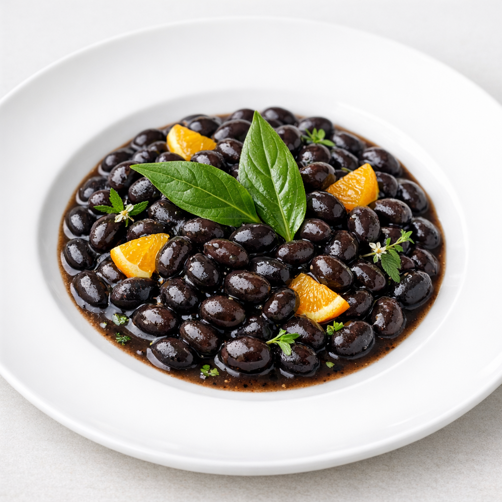 Frijoles Negros de la Olla al Acuyo y Naranja Agria