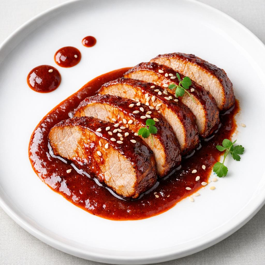 Lomo de Cerdo Magro al Adobo de Guajillo