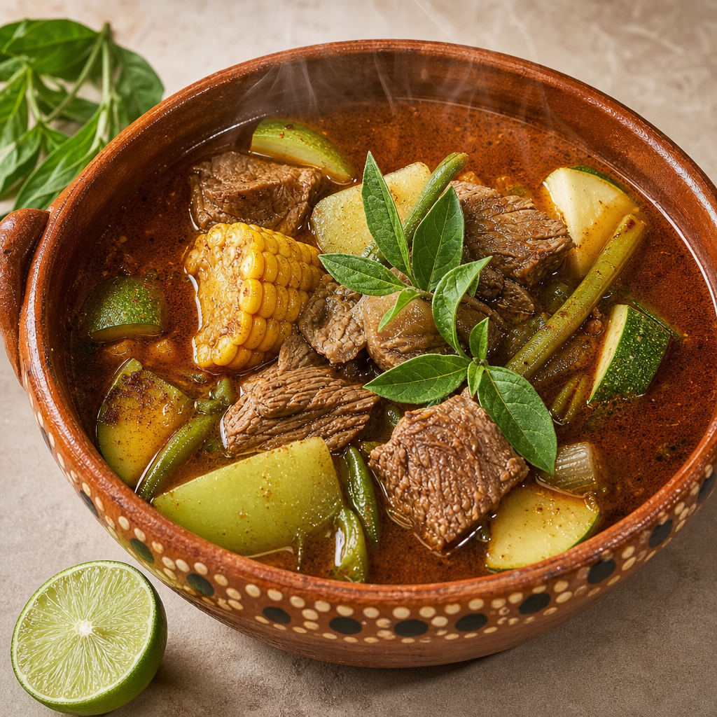 Lomo de Cerdo en Tiras Magras en Mole de Olla Claro