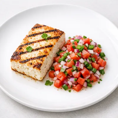 Requesón Magro a la Parrilla con Pico de Gallo