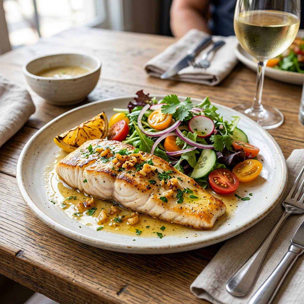 Filete de Pescado al Mojo de Ajo