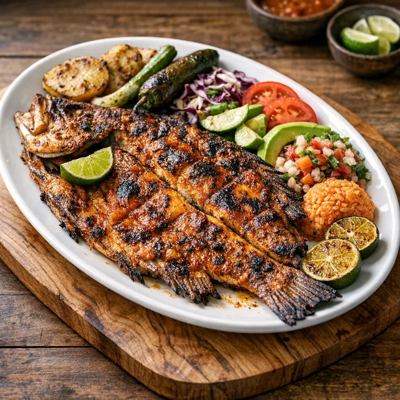 Pescado Zarandeado estilo Nayarit al Carbón