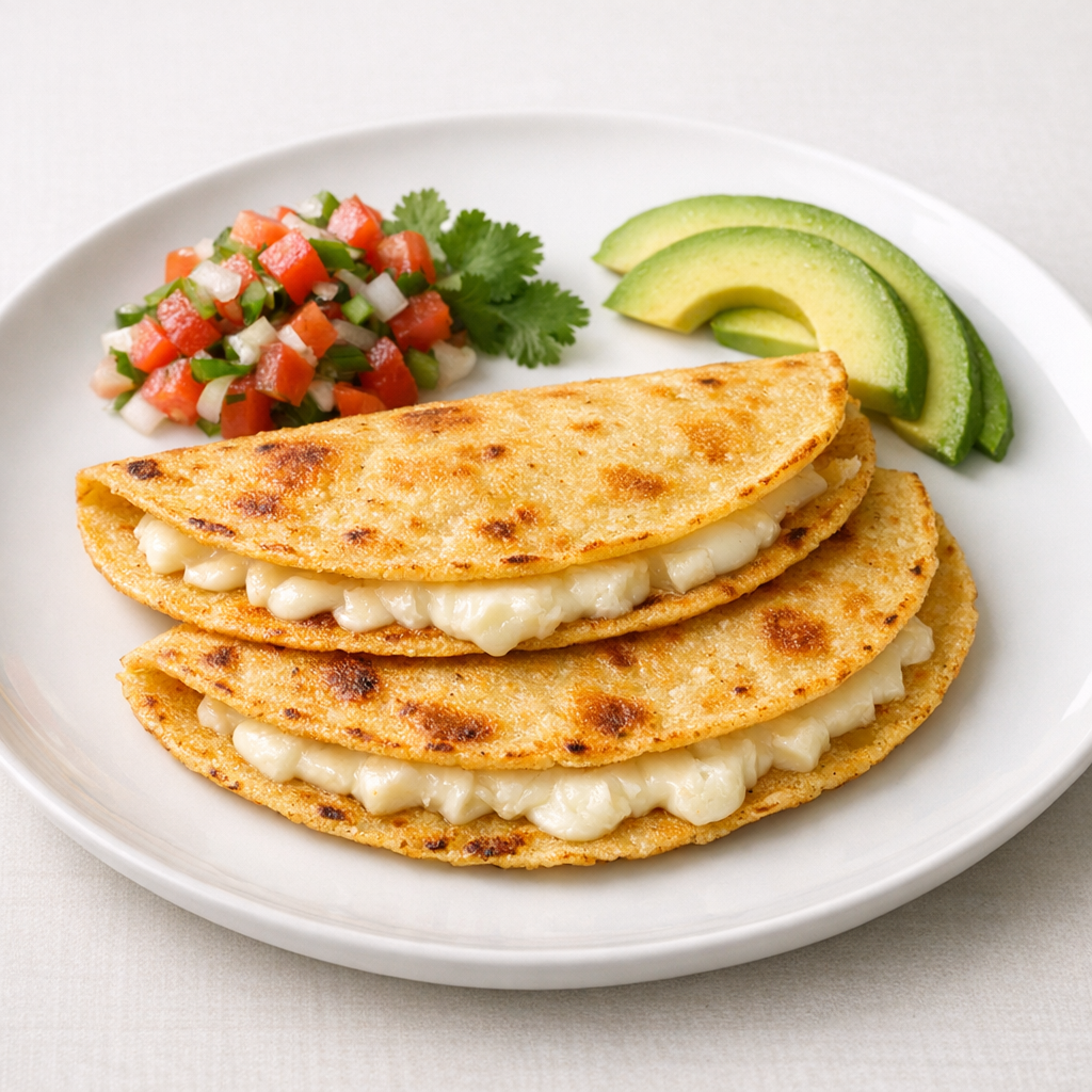 Sincronizadas de Maíz con Queso Panela