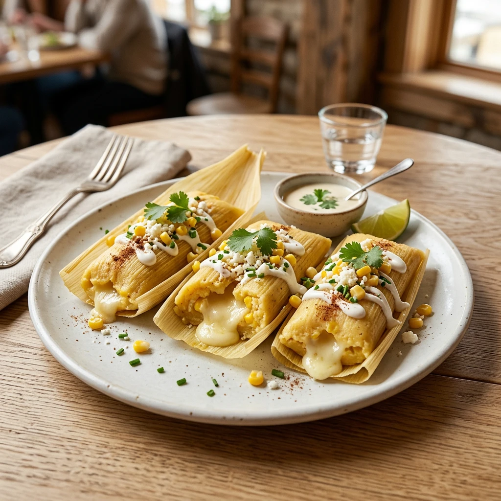 Tamales de Dulce de Maíz Tierno con Queso