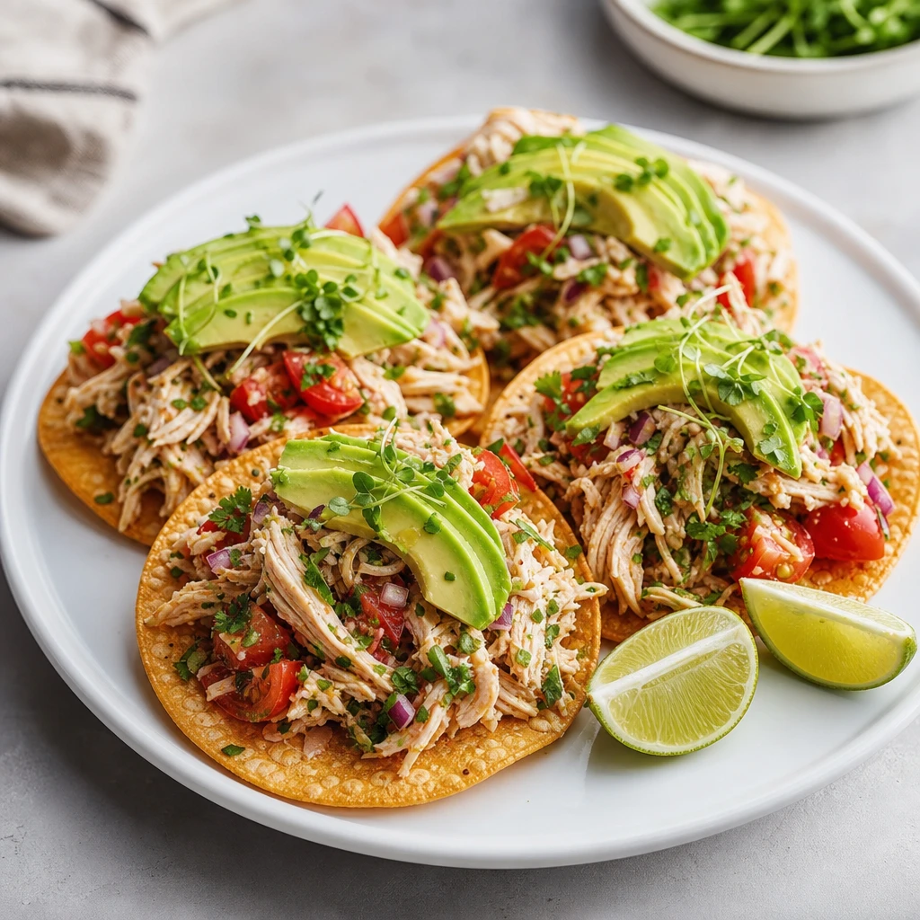 Tostaditas Horneadas con Salpicón de Pavo