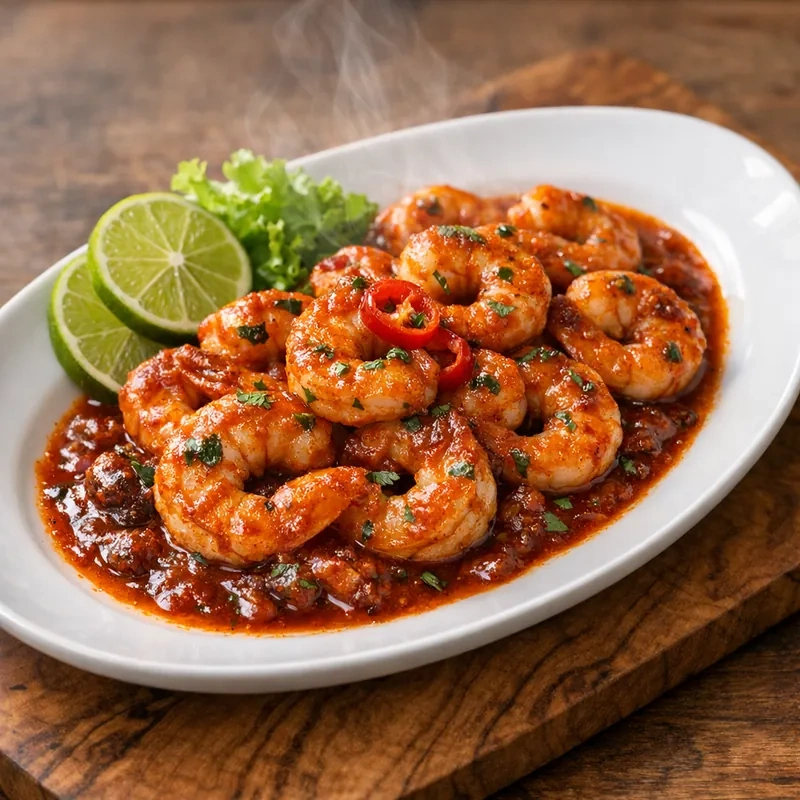 Camarones a la Diabla Ligeros en Chipotle