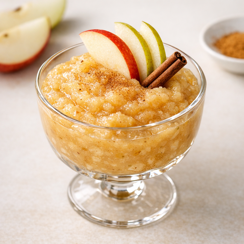 Puré de Manzana y Pera al Horno con Canela