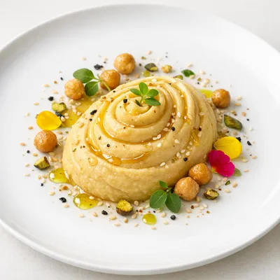 Puré de Garbanzos Dulce con Miel y Oliva