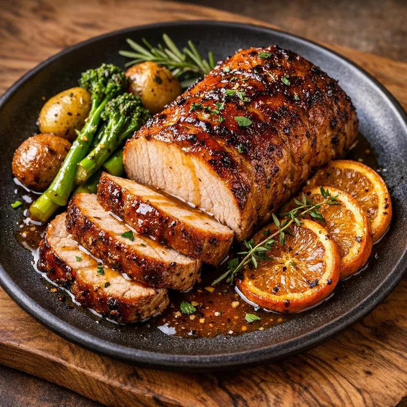 Lomo de Cerdo a la Naranja Agria al Horno