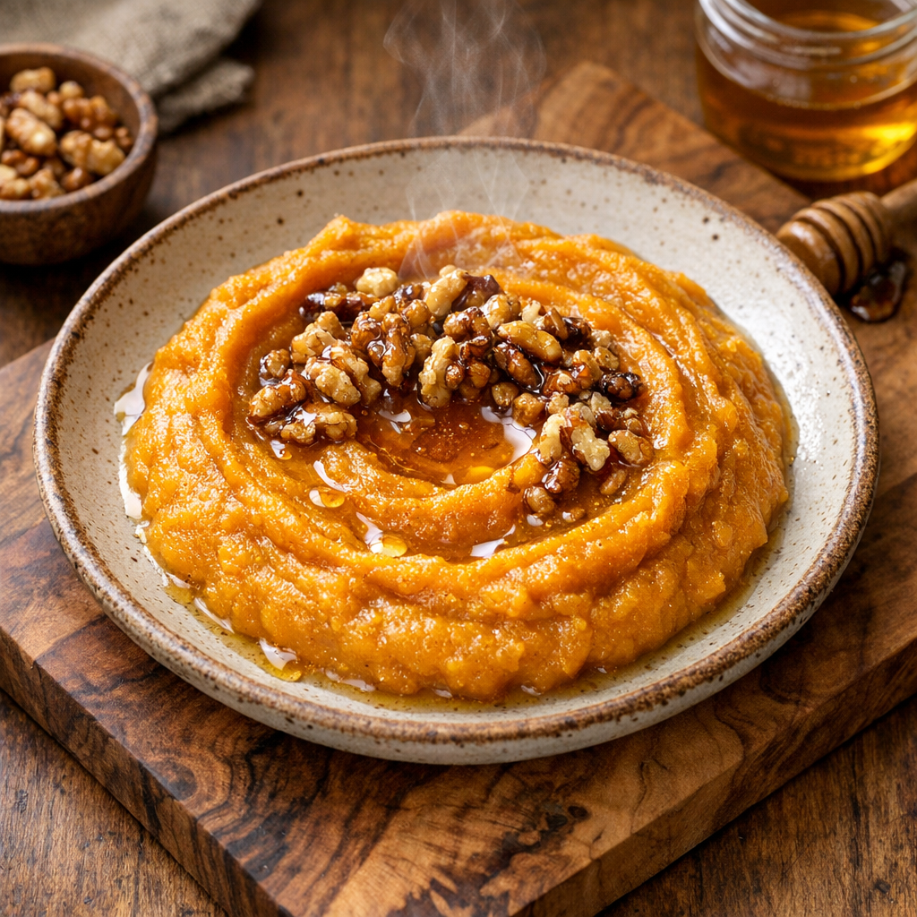 Puré de Calabaza de Castilla con Miel y Nuez