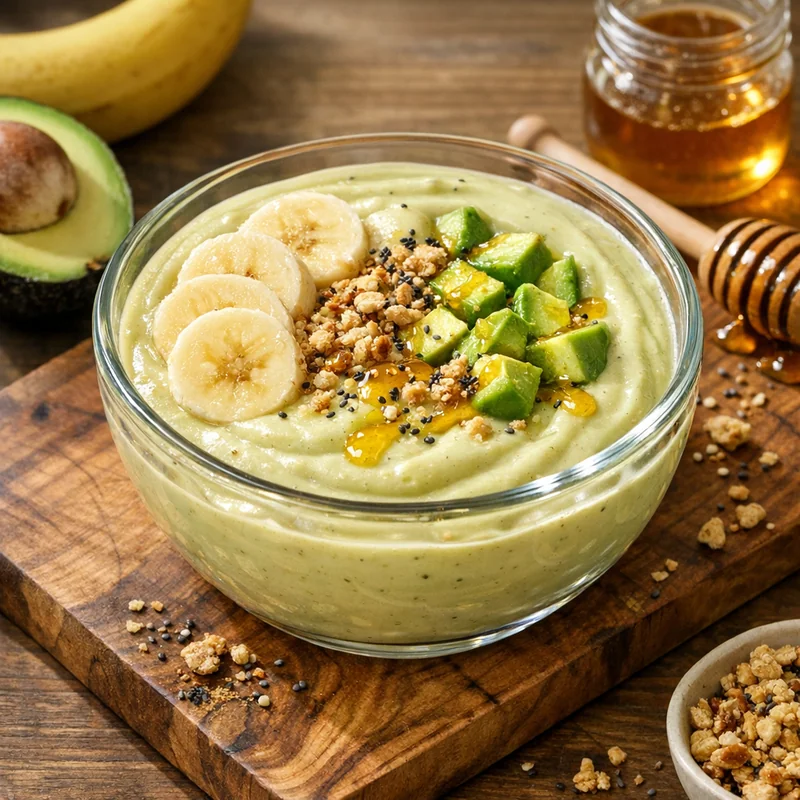Licuado Nutritivo de Aguacate, Plátano y Miel