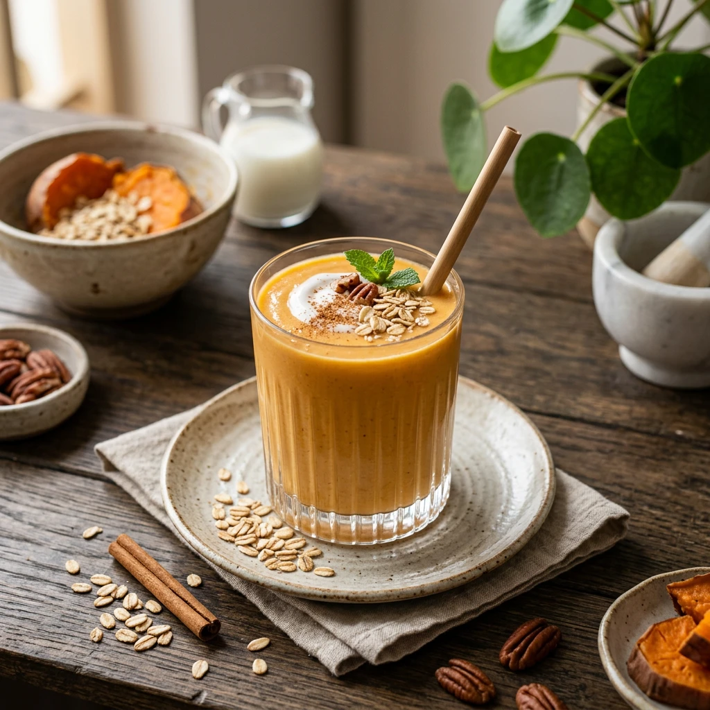 Licuado de Camote Dulce y Avena