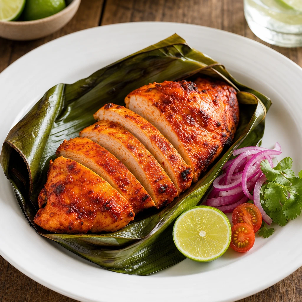Tikin Xic de Pechuga de Pollo al Achiote