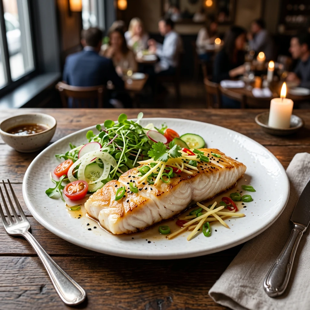 Filete de Pescado Blanco al Jengibre
